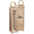 Single Bottle Jute Wine Bag